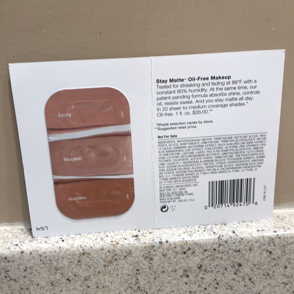 ⚡️FINAL PRICE⚡️ Clinique Stay Matte oil free